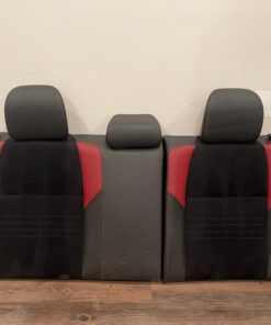 2015 SUBARU WRX STI REAR SEATS SEAT BACK ALCANTARA RED LEATHER OEM 2015-2020