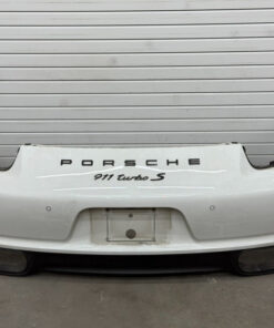 2014 PORSCHE 911 991 TURBO S REAR BUMPER W/ DIFFUSER MINT WHITE COMPLETE OEM