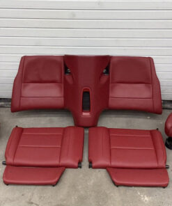 2014 PORSCHE 911 TURBO S 991 REAR SEATS RED OEM GENUINE