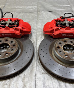 2017-2021 FK8 Honda Civic Type R OEM Front Brembo Brake Calipers w/ Rotors / Pair / Red / TR106