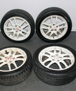 JDM Honda Integra DC5 Type R OEM White 17-Inch Wheels – 5×114.3 Bolt Pattern (Set of 4)