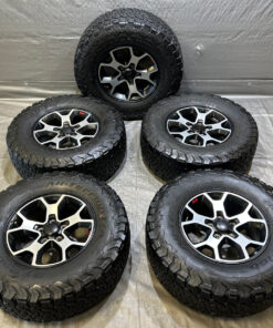 2018-2024 Jeep JL Wrangler JT Gladiator Rubicon 17x7.5" Wheels Rims w/ K02 Tires / Set of 5 / JL011