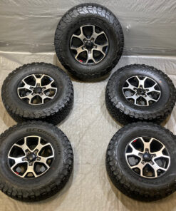 2018-2024 Jeep JL Wrangler JT Gladiator Rubicon 17x7.5" Wheels Rims w/ Tires / Set of 5 / JL009