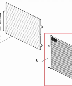 Radiator condenser air conditioning alpha romeo giulia